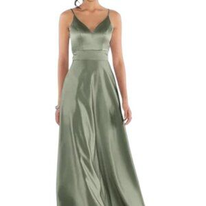 Sorella vita  mint green a-line spaghetti strap maxi dress